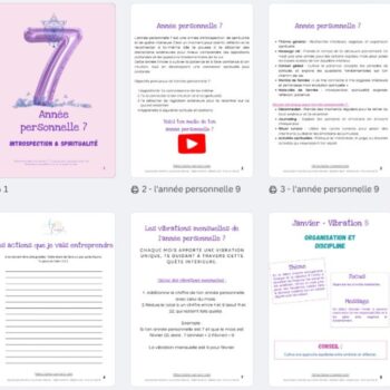 annee personnelle 7 – Ton année personnelle en numérologie en ebook